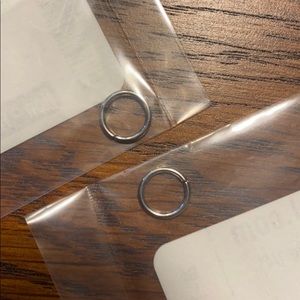 1/4 in titanium seam ring pair
